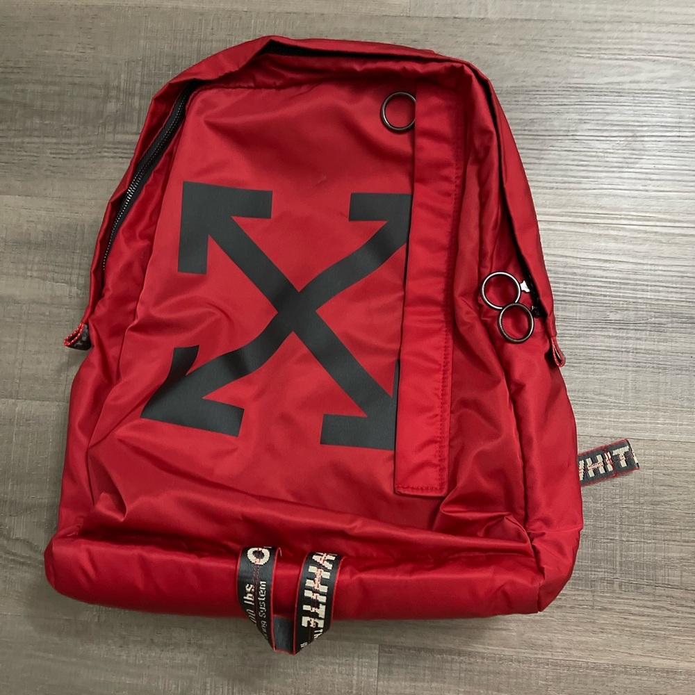 Off White Red Easy Backpack,
